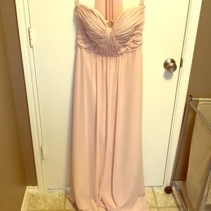 MORI LEE Blush Strapless Bridesmaid dress